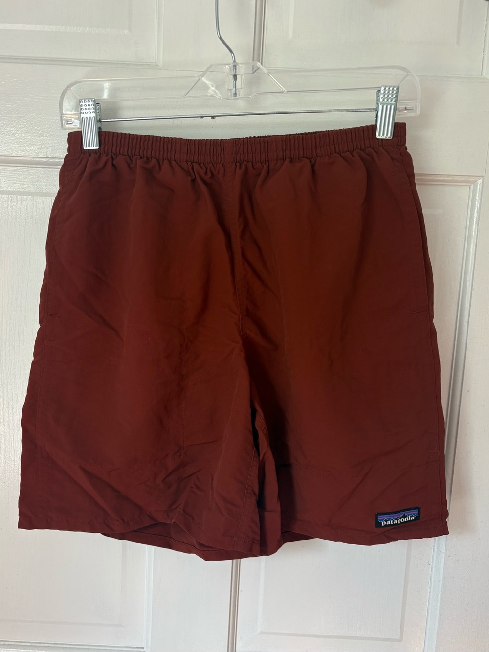 Patagonia Men’s Baggies Longs 7” Rust Orange Copper, Size Small (S) Shorts Mesh